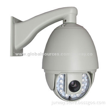 1/3-inch Sony CCD Color Speed Dome Camera, 700TVL, 27x Optical, (F=3.9-105mm), 10-piece of IR Lights